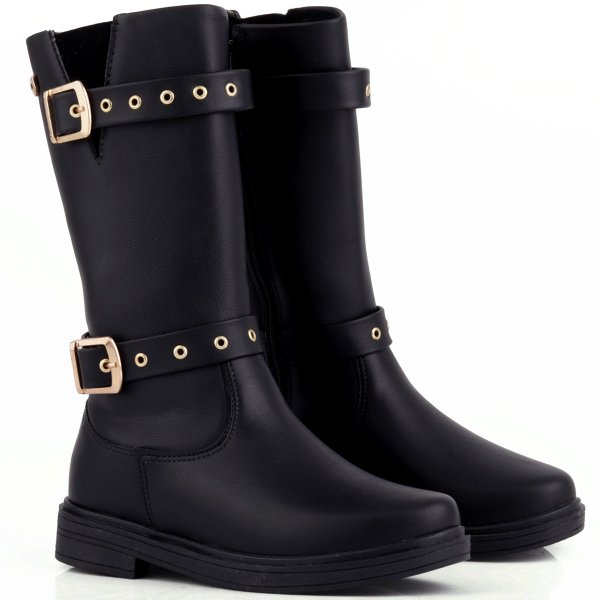 bota infantil montaria feminina worldcolors ana preto 328 001 992 4