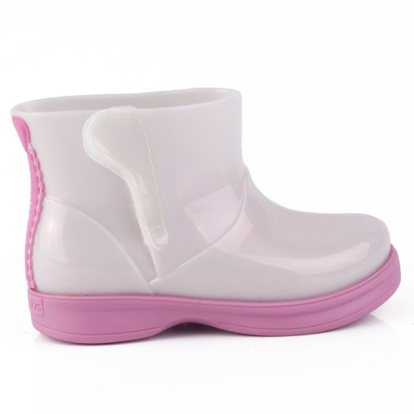 Galocha Infantil Feminina WorldColors Mia Baby Branco Perolado