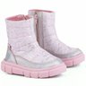 coturno bota infantil feminina worldcolors music baby prata holografico 287008 26613