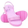 sandalia feminina infantil aurora brilho rosa 354004 554 04