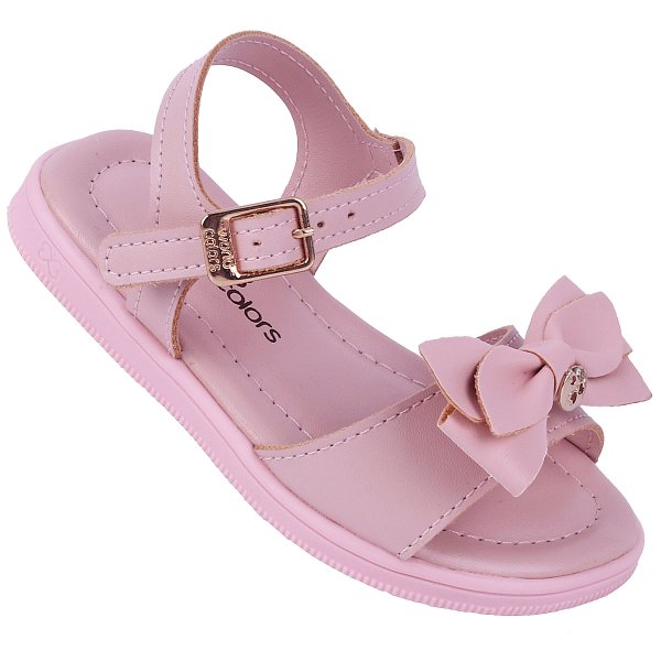 Sandália Infantil Feminina Belinha WorldColors Rosa Nude