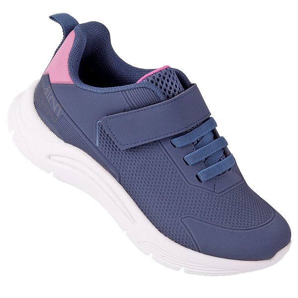 Tenis Infantil Menina New Sport KLIN Worldcolors Cinza/Rosa
