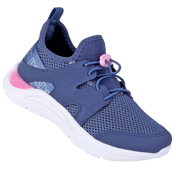 Tenis Infantil Menina New Sport KLIN Cinza/Rosa