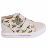 04 tenis infantil menino dinossauro fanclub bege