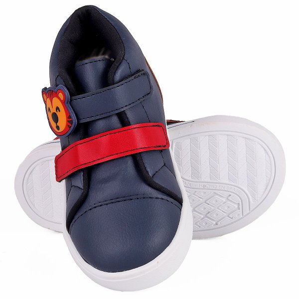 01 tenis infantil menino tigrinho fanclub marinho