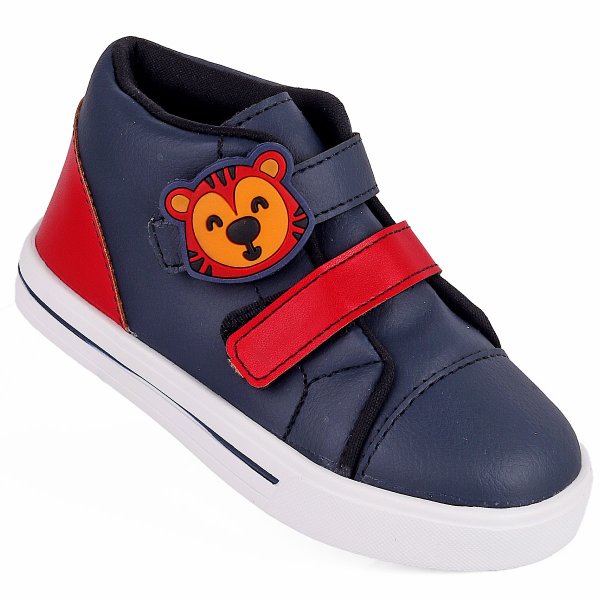 05 tenis infantil menino tigrinho fanclub marinho