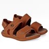 02 sandalia papete klin masculino urban infantil caramelo velcro conforto