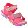 02 papete infantil menina com led casual klin pink lilas holografico