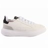 02 tenis infantil masculino klin capri branco com cinza e preto