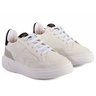 03 tenis infantil masculino klin capri branco com cinza e preto