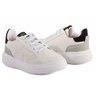 04 tenis infantil masculino klin capri branco com cinza e preto